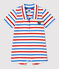 Baby-Kurzoverall aus dickem Jersey weiss MARSHMALLOW/weiss MULTICO