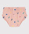 Baby-Badehose aus recyceltem Material rosa SALINE/weiss MULTICO