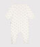 Strampler aus Nicki weiss MARSHMALLOW/ HERBIER