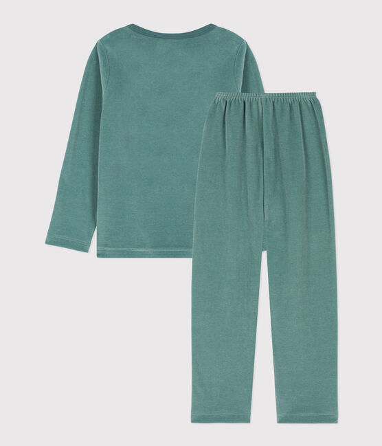 Kinderpyjama aus Nicki blau BRUT/weiss MULTICO