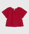 Kurzärmelige Kinder-Bluse mit Blumenmuster SPI
