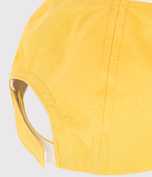 Baby-Schirmm&uuml;tze aus Baumwolle gelb/vielfarbig