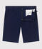 Kinder-Bermudashorts aus einfarbiger Baumwolle blau MEDIEVAL