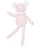 Kuschellamm aus bedrucktem Jersey weiss MARSHMALLOW/rosa JOLI
