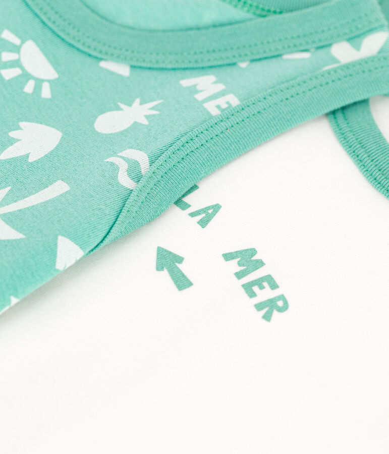 2er-Set Kinder-Unterhemden aus bedruckter Baumwolle variante 1