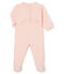 Baby-Strampler aus angerautem, extra warmem Bouclé-Frottier für Mädchen rosa MINOIS