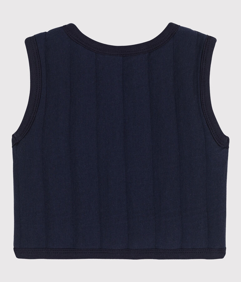 Baby-Weste aus gestepptem Doppeljersey blau