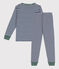 Kinderpyjama aus Doppeljersey mit Ringelstreifen blau MEDIEVAL/ MONTELIMAR