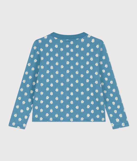 Kinder-Cardigan aus gestepptem Doppeljersey mit Aufdruck für Mädchen POLOCHON/ MULTICO