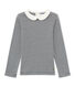 Mädchen-Langarmshirt mit Milleraies-Ringelmuster
