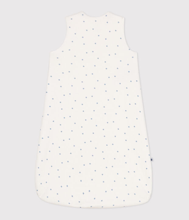Babyschlafsack aus bedruckter Baumwolle, TOG 1,5 weiss/blau