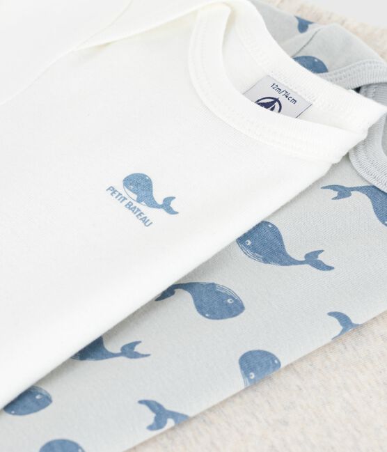Set kurzärmeliger Baby-Bodys aus Baumwolle mit Walmotiv variante 1
