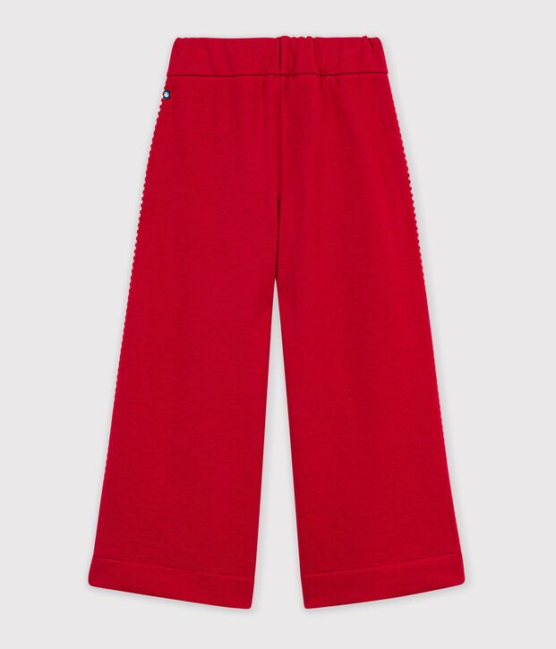 Kinder Wide-Leg Jogginghose aus Baumwolle rot