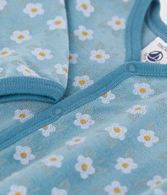 Strampler aus Nicki mit Blumenmuster POLOCHON/ MULTICO
