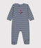 Gestreifter Baby-Strampler aus Doppeljersey blau MEDIEVAL/ MONTELIMAR