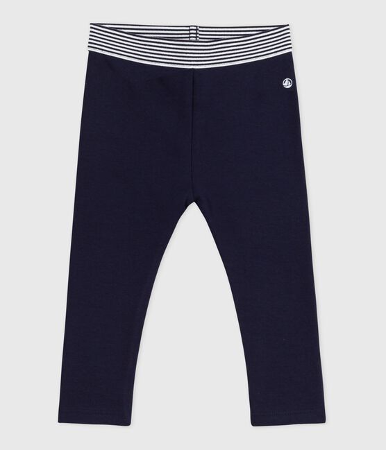 Baby-Jeggings aus einfarbiger Baumwolle blau SMOKING