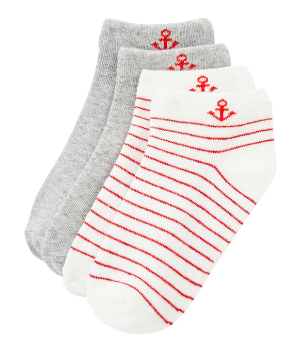 Set aus zwei Paar Kinderstr&uuml;mpfen f&uuml;r Jungen vielfarbig