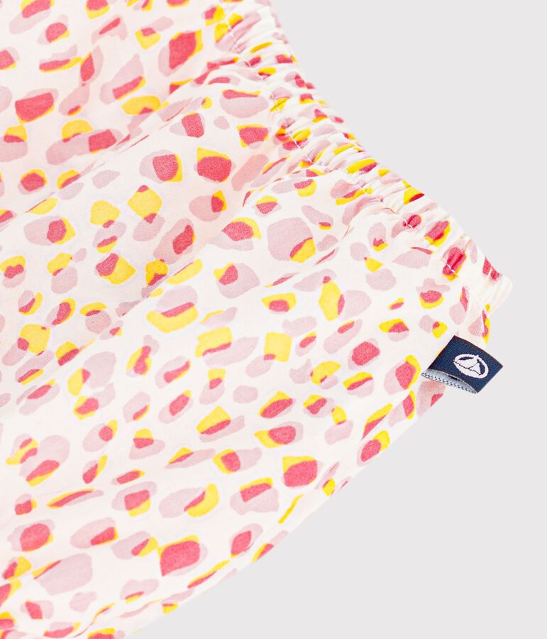 Baby-Bloomer aus gemusterter Baumwolle weiss/vielfarbig