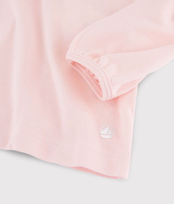 Kinder-T-Shirt mit Kragen für Mädchen rosa MINOIS