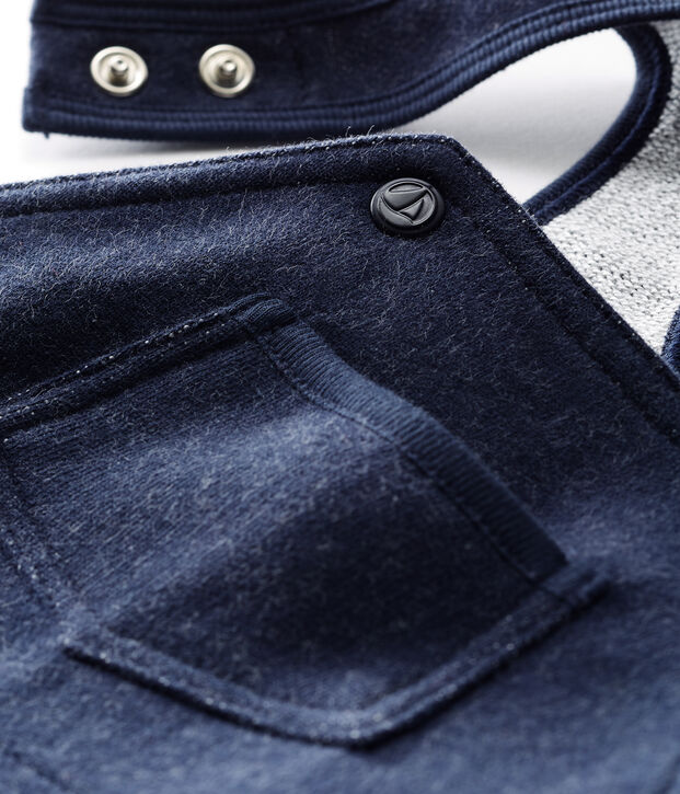 Lange Baby-Latzhose aus Molton f&uuml;r Jungen SMOKING