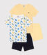 2er-Set kurzen Kinderpyjamas aus Baumwolle.