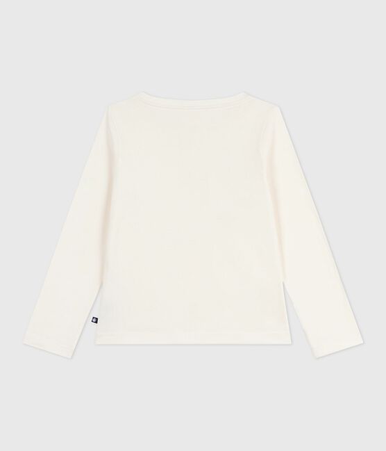 Langärmeliges Kinder-T-Shirt aus bedruckter Baumwolle MILK/ MULTICO