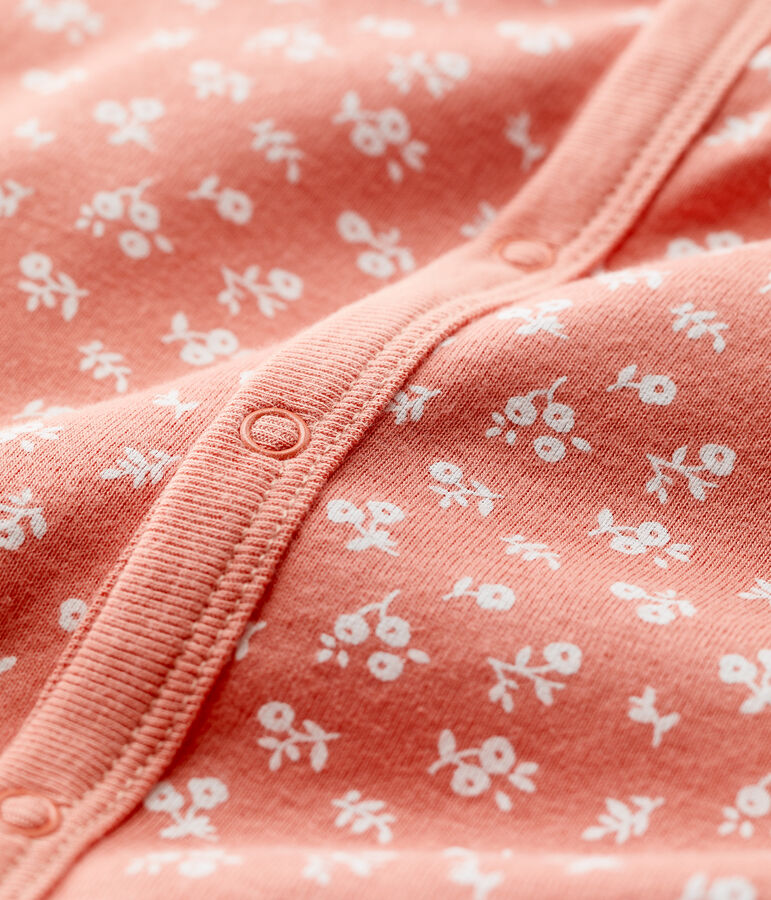 Baby-Overall aus Bio-Baumwolle rosa/weiss