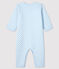 Baby-Strampler ohne Füße aus wattiertem Rippstrick für Jungen blau FRAICHEUR/ MOZAIK