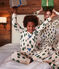 Kinderpyjama aus Molton mit Chalet-Motiv weiss AVALANCHE/ MULTICO