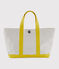 Cabas-Tasche weiss MARSHMALLOW/gelb SHINE