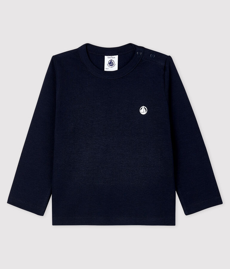 Lang&auml;rmeliges Baby-T-Shirt aus Baumwolle f&uuml;r Jungen blau