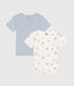 2er-Set kurzärmelige Kinder-T-Shirts aus Baumwolle