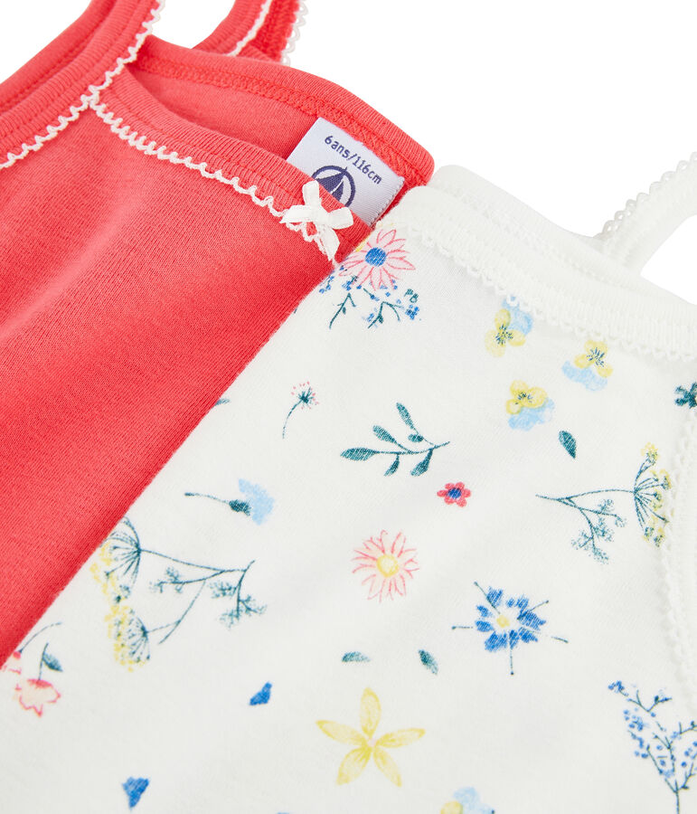 Duo Tr&auml;gerhemden f&uuml;r kleine M&auml;dchen variante 1