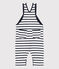 Gestreiftes Baby-Latzhose aus dichtem Jersey in Marinestreifen weiss MARSHMALLOW/blau SMOKING