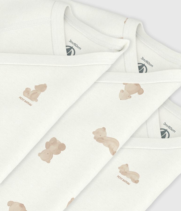 Set kurz&auml;rmeliger Wickelbodys aus bedruckter Baumwolle variante 1