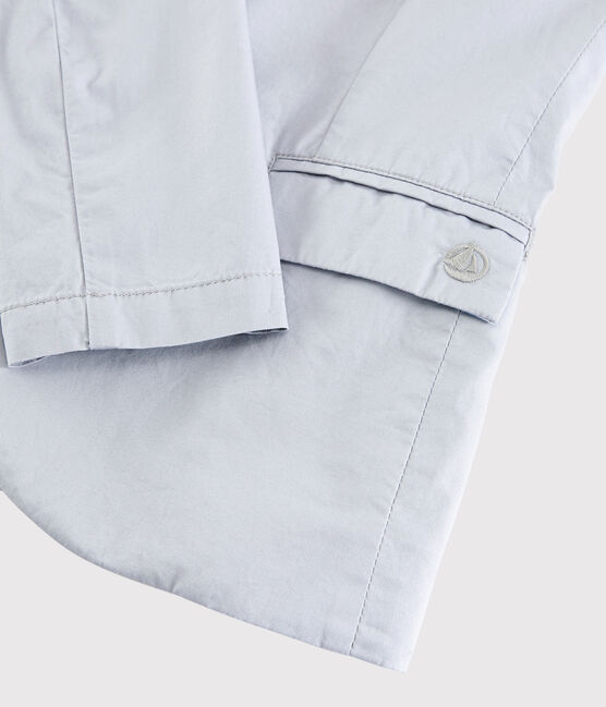 Kinderjacke aus Sergestoff für Jungen grau CONCRETE
