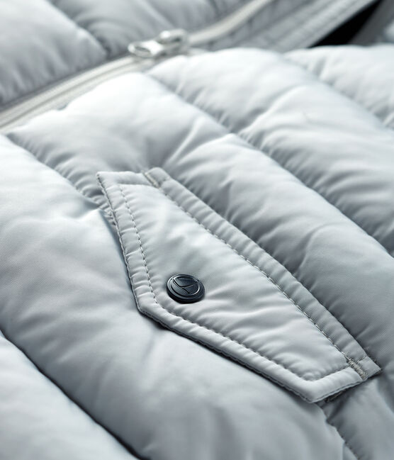 Gesteppter Baby-Anorak für Jungen grau GRIS CLAIR