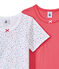 Mädchen-Kurzarmshirts im 2er-Set weiss LOT