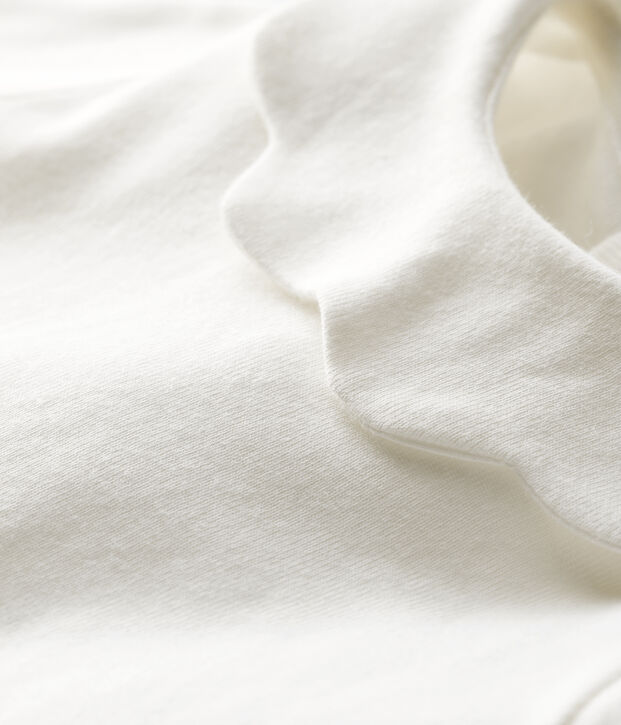 Baby-Bluse aus Baumwolle. weiss