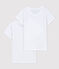 2er-Set kurzärmelige weiße T-Shirts für Mädchen variante 1