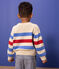 Kinderpullover aus Wolle mit Streifen weiss AVALANCHE/ EDNA/ PEPS