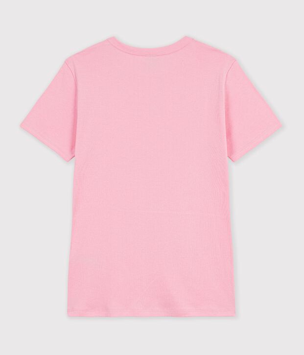 Kurz&auml;rmeliges Damen T-Shirt aus einfarbiger Baumwolle CHARMI