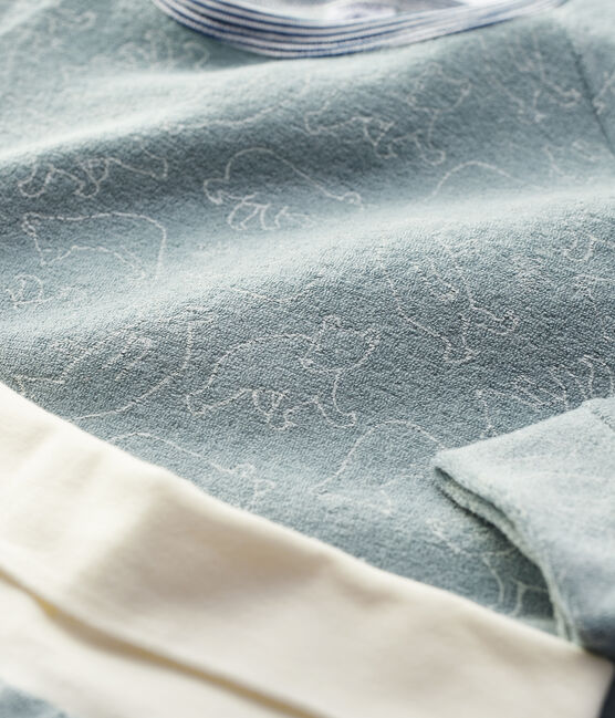 Kinderpyjama aus Frottee mit Bärenmotiv SEDUMBLUE/ MARSHMALLOW