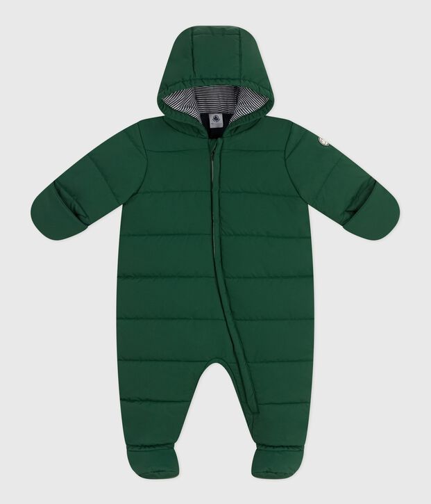 Baby-Schneeanzug aus Polyester gr&uuml;n