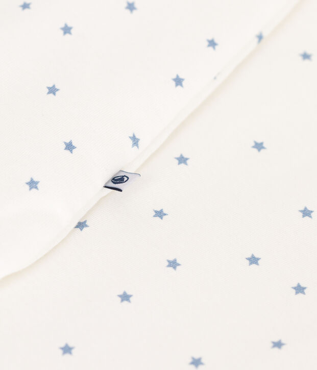 Babyschlafsack aus bedruckter Baumwolle, TOG 1,5 weiss/blau