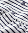 Baby-Cardigan aus Molton weiss MARSHMALLOW/blau SMOKING