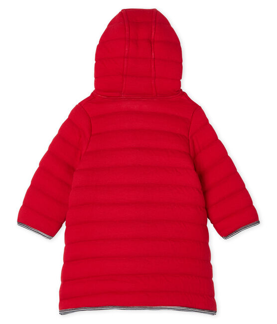 Baby-Mantel aus gestepptem Doppeljersey für Mädchen rot TERKUIT CN