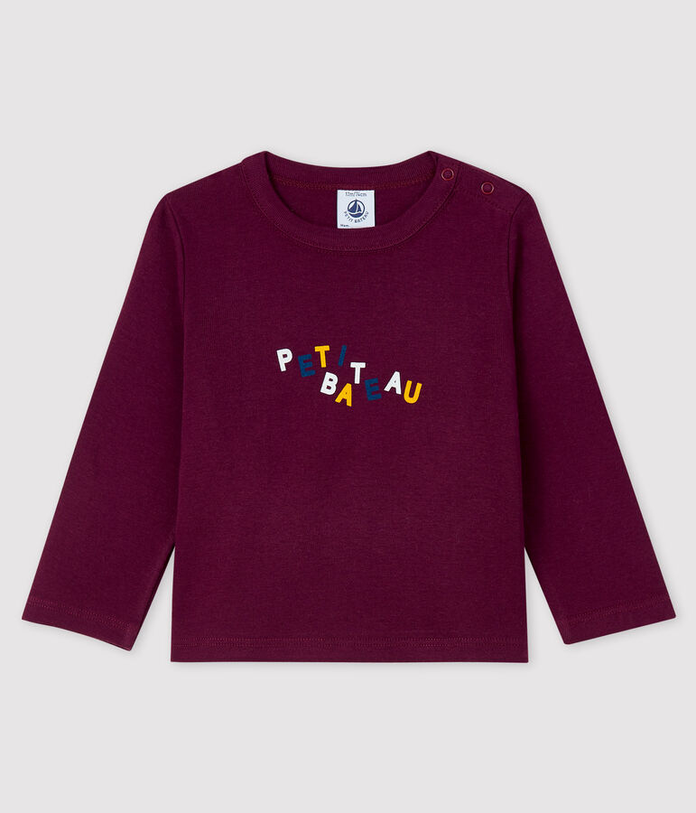 Baby-T-Shirt f&uuml;r Jungen violett CEPAGE