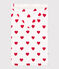 Baby-Badehandtuch mit Herzmotiv aus Frottee  weiss MARSHMALLOW/rot TERKUIT