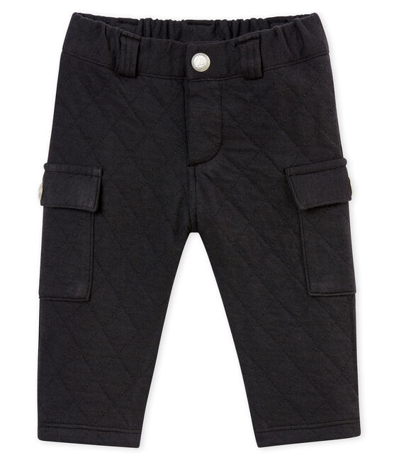 Gesteppte Baby Jungen Hose aus gedoppeltem Jersey grau CAPECOD